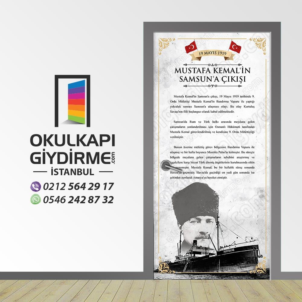 Mustafa Kemal'in Sansuna Çıkışı Kapı Giydirme 33