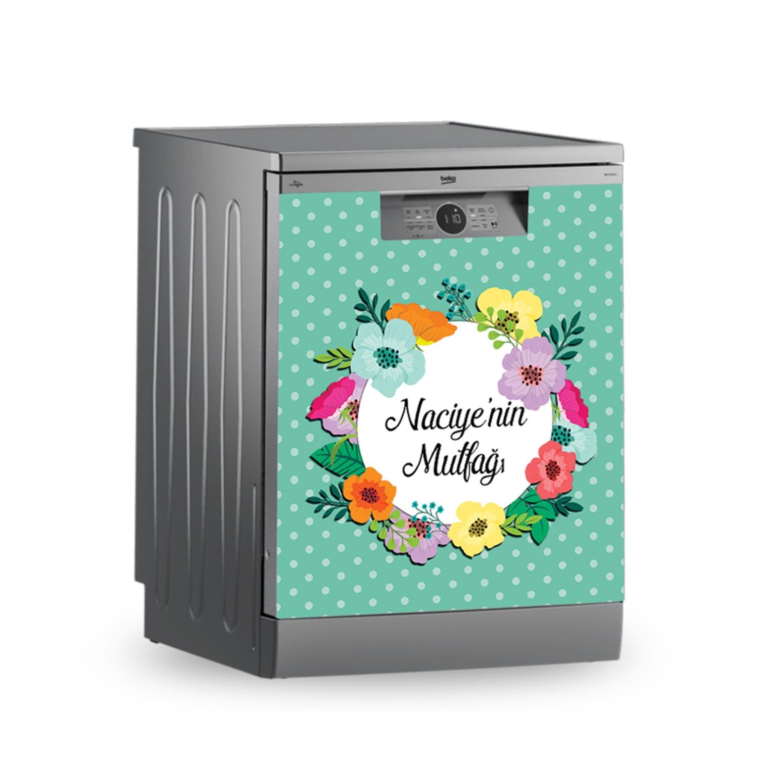  Buzdolabı ve Bulaşık Makinesi Kaplama Folyo Sticker Kişiye Özel 82