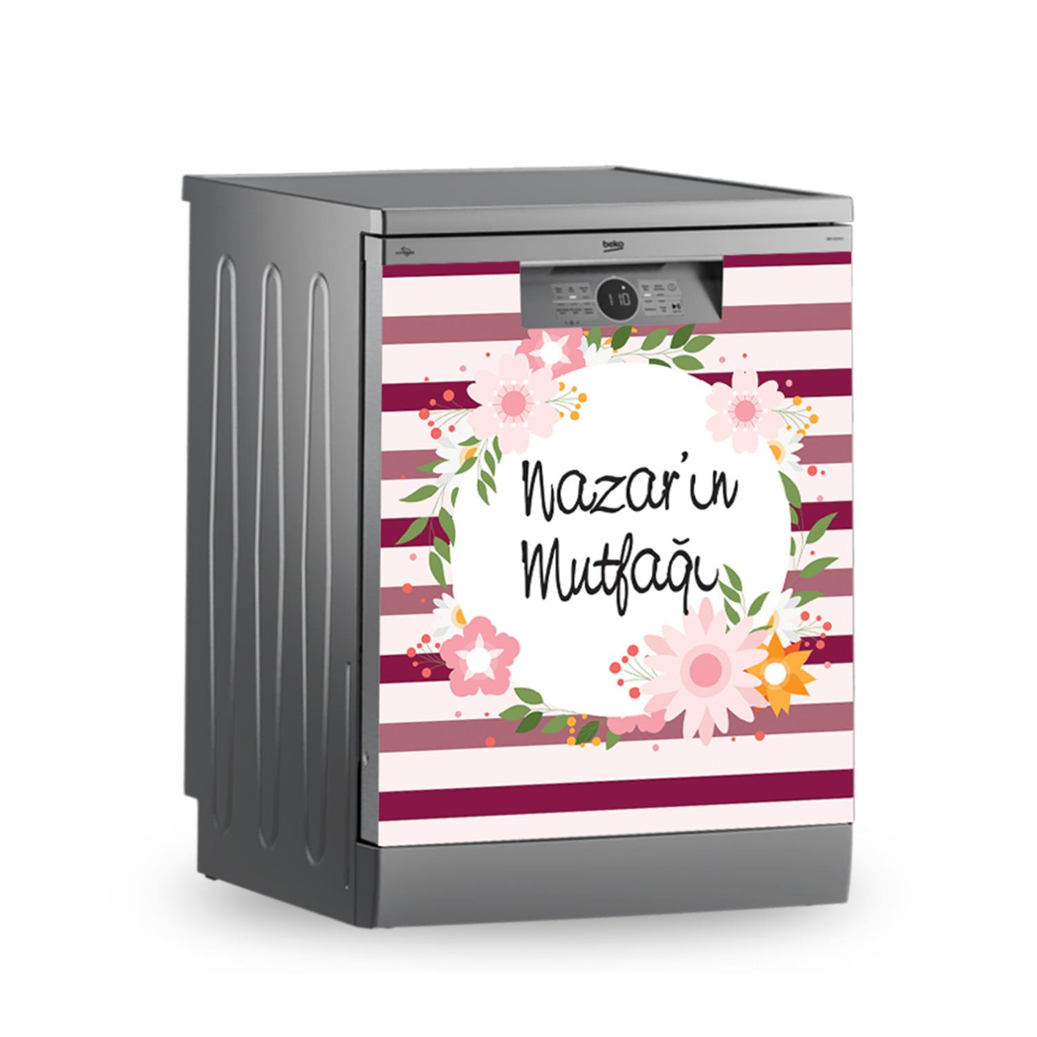 -Buzdolabı ve Bulaşık Makinesi Kaplama Folyo Sticker Kişiye Özel 90