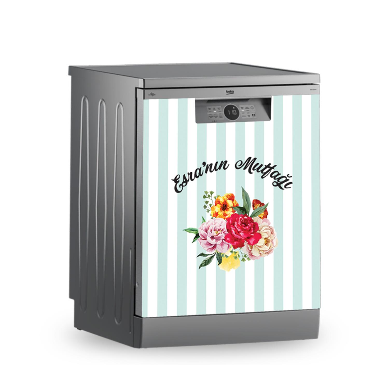 -Buzdolabı ve Bulaşık Makinesi Kaplama Folyo Sticker Kişiye Özel 67
