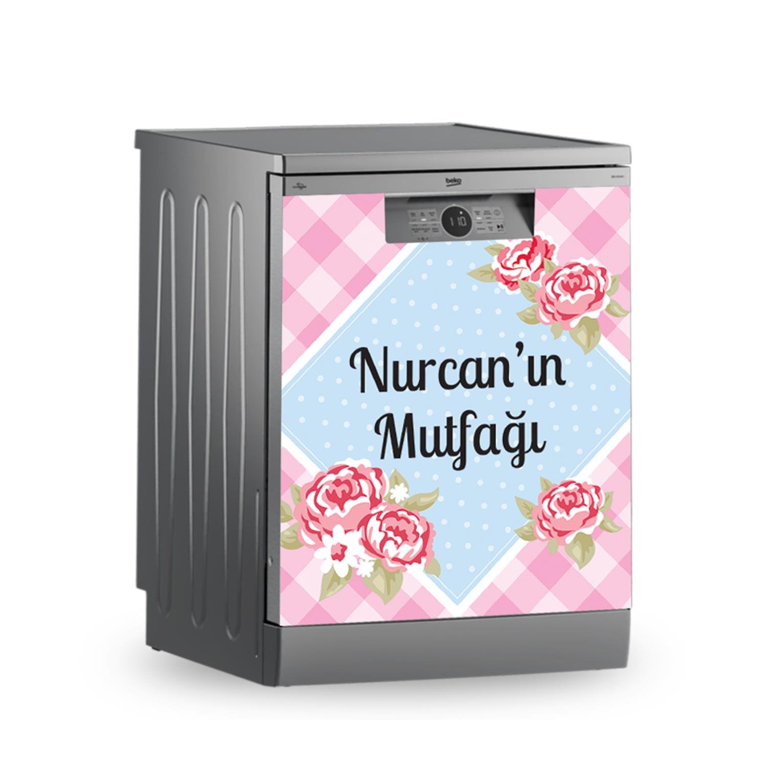 -Buzdolabı ve Bulaşık Makinesi Kaplama Folyo Sticker Kişiye Özel 88