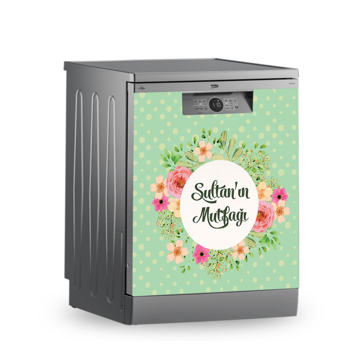 -Buzdolabı ve Bulaşık Makinesi Kaplama Folyo Sticker Kişiye Özel 105