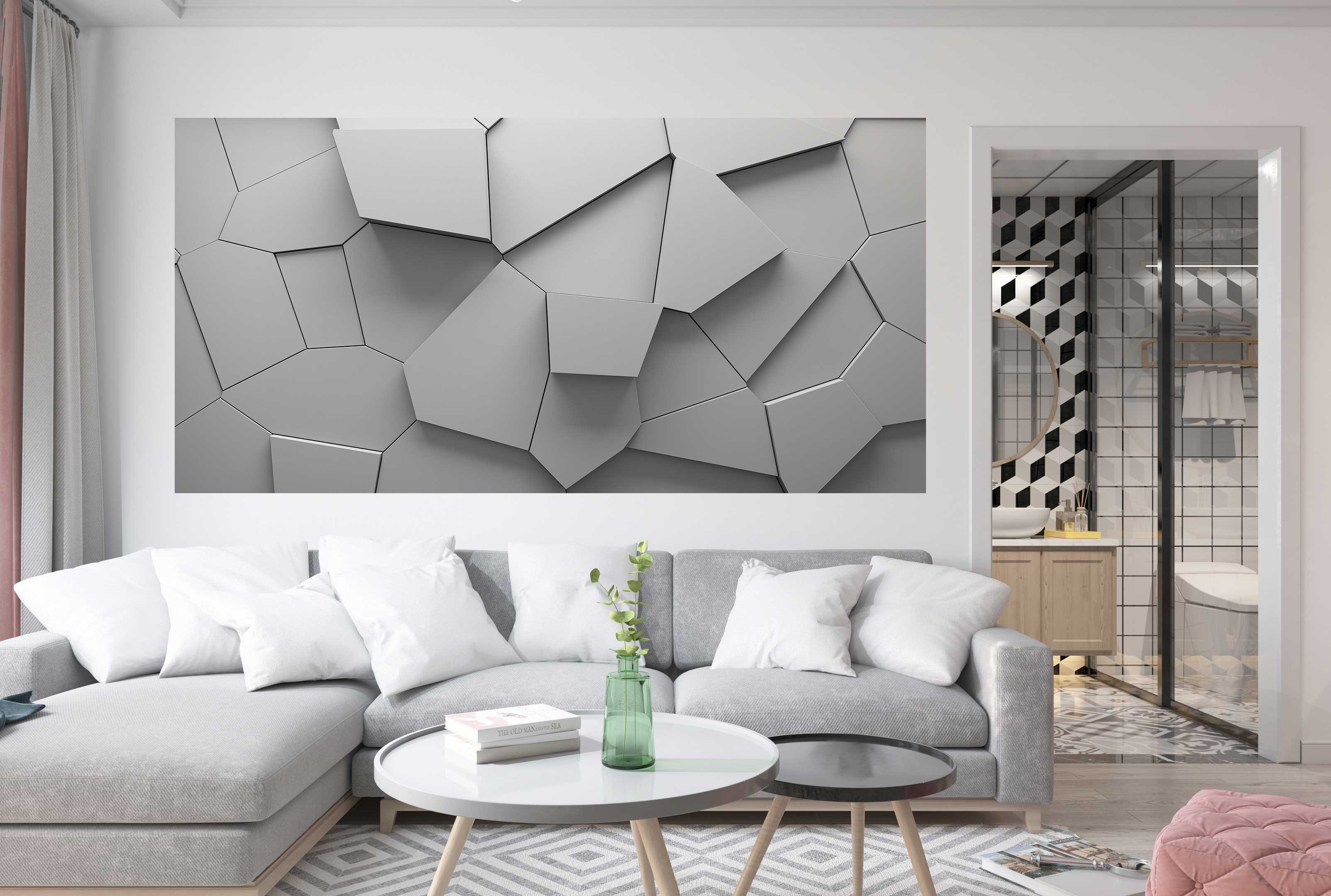 3D Desenli Duvar Giydirme DG MUH 051