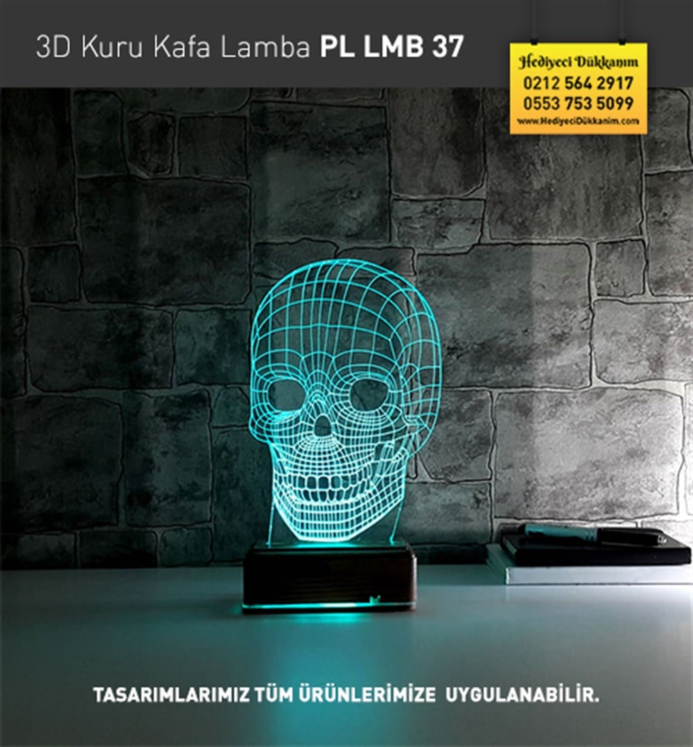 3D Kuru Kafa Led Lamba PL LMB 37
