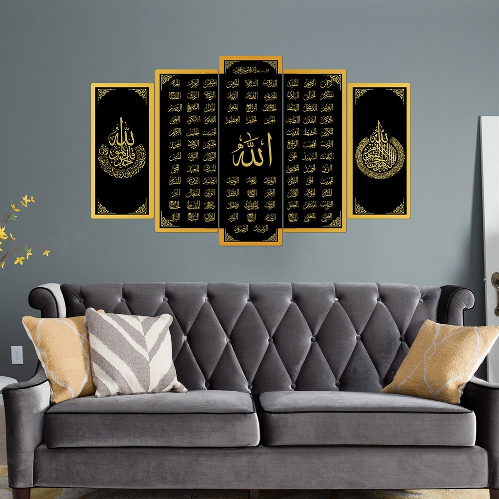 5 Parçalı Ahşap Tablo