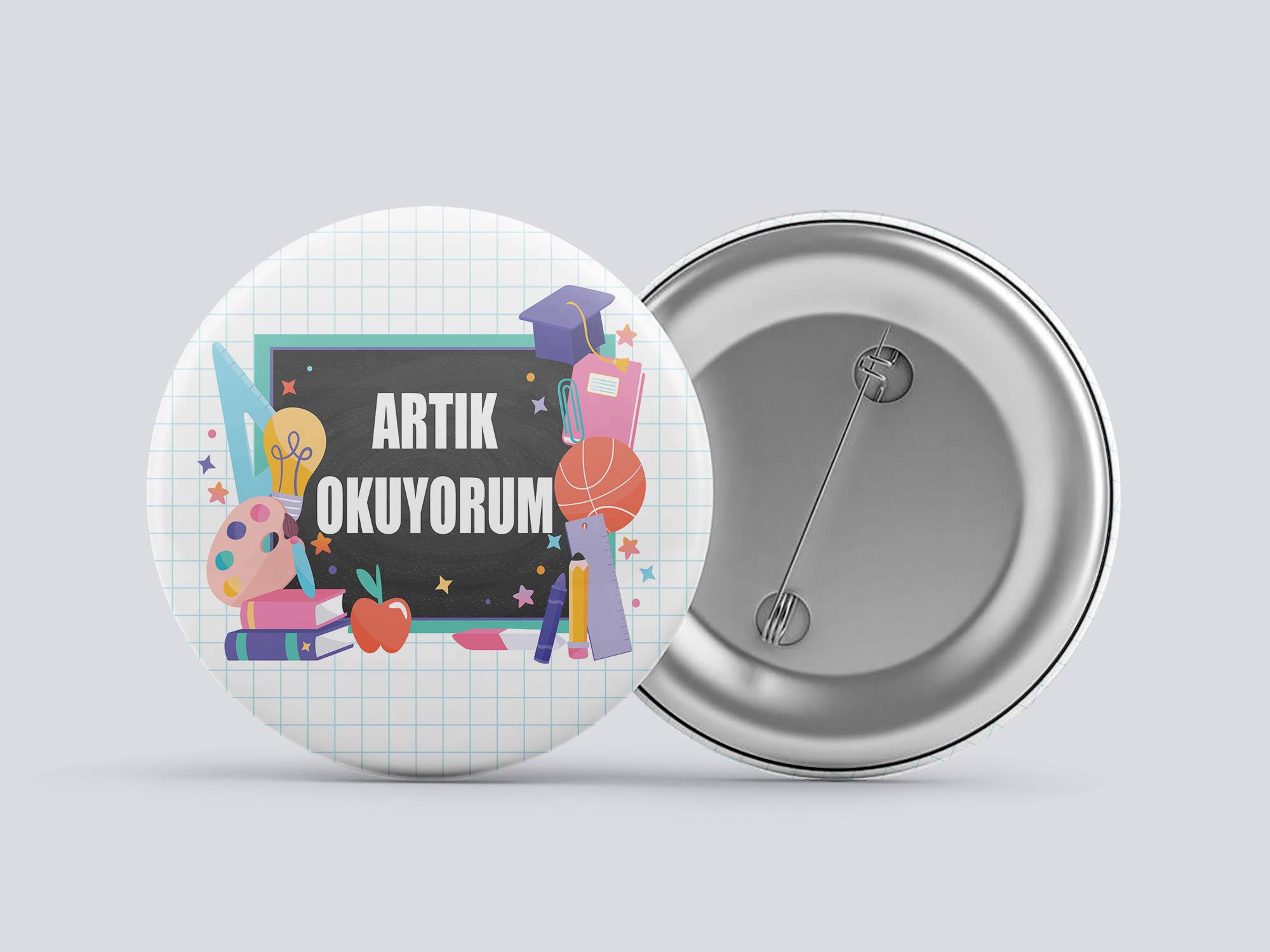 Artık Okuyorum Buton Rozet BT RZ 02