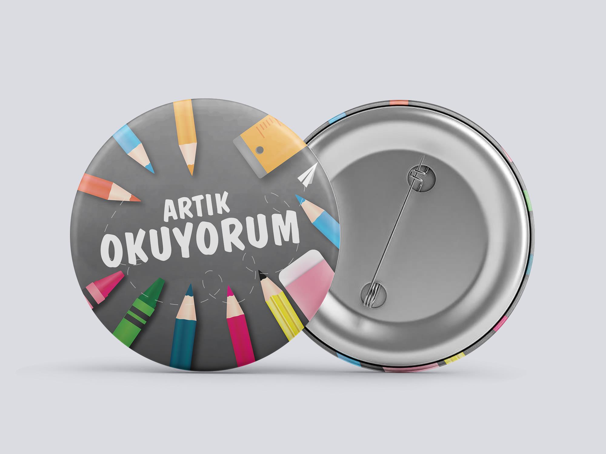 Artık Okuyorum Buton Rozet BT RZ 03