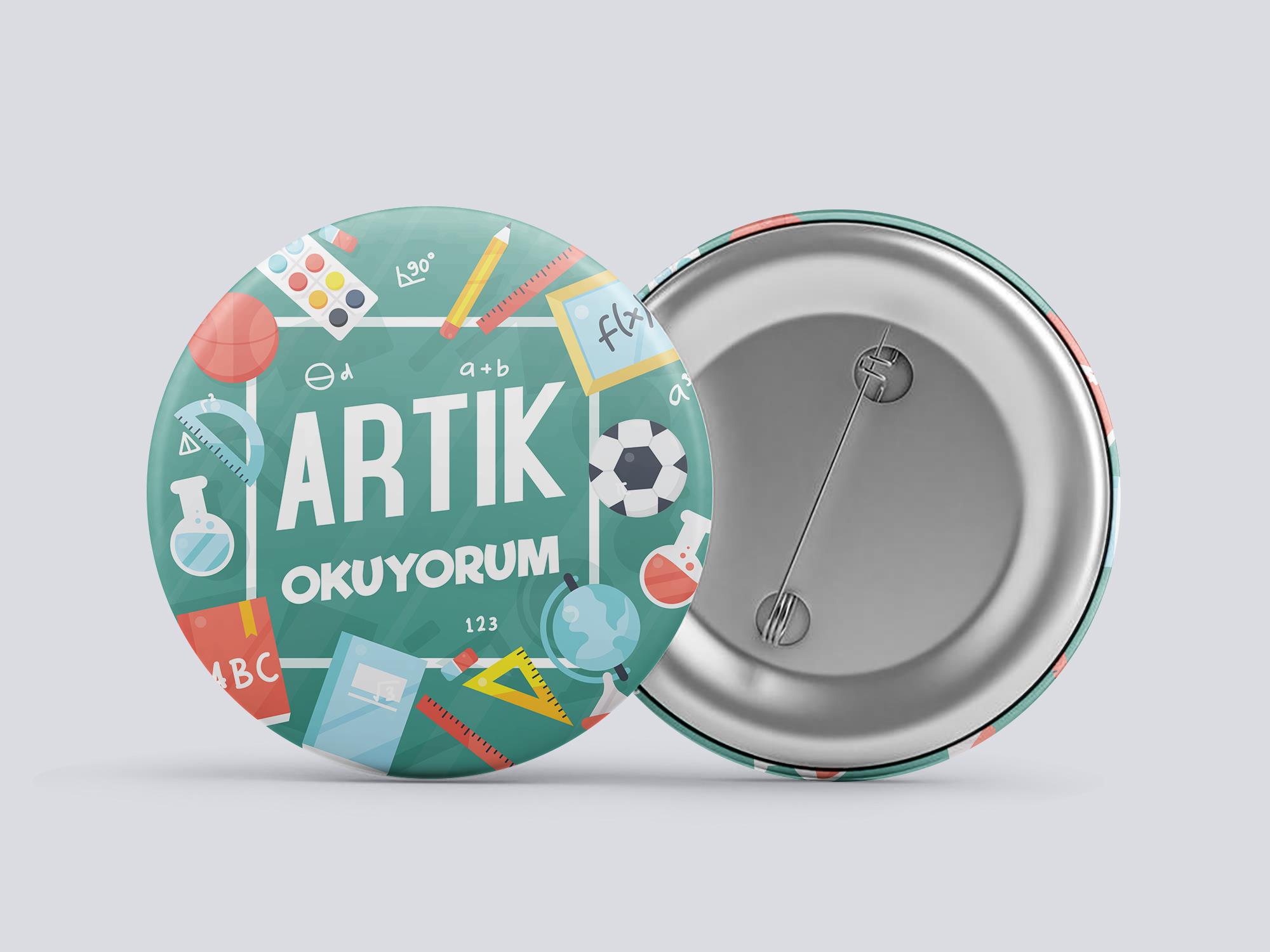 Artık Okuyorum Buton Rozet BT RZ 04