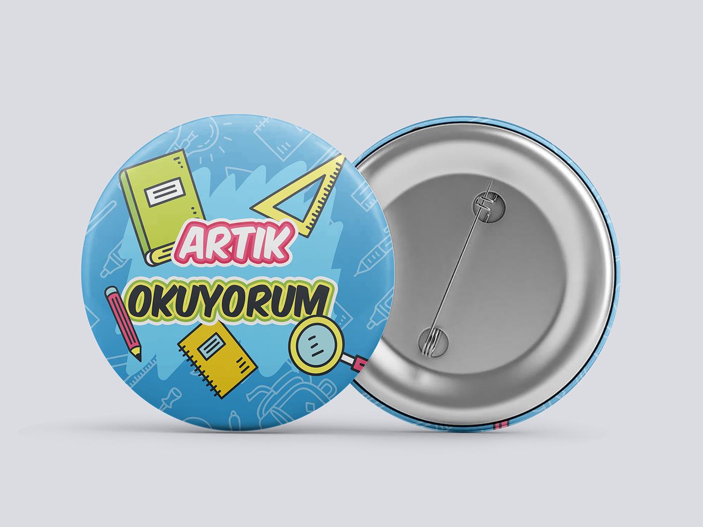 Artık Okuyorum Buton Rozet BT RZ 06