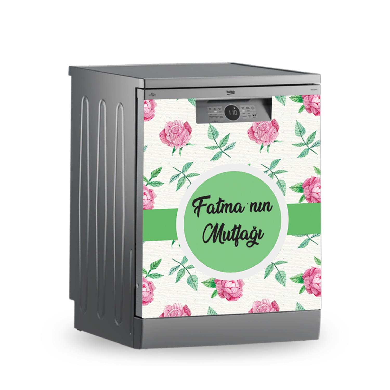 Buzdolabı ve Bulaşık Makinesi Kaplama Folyo Sticker Kişiye Özel 81