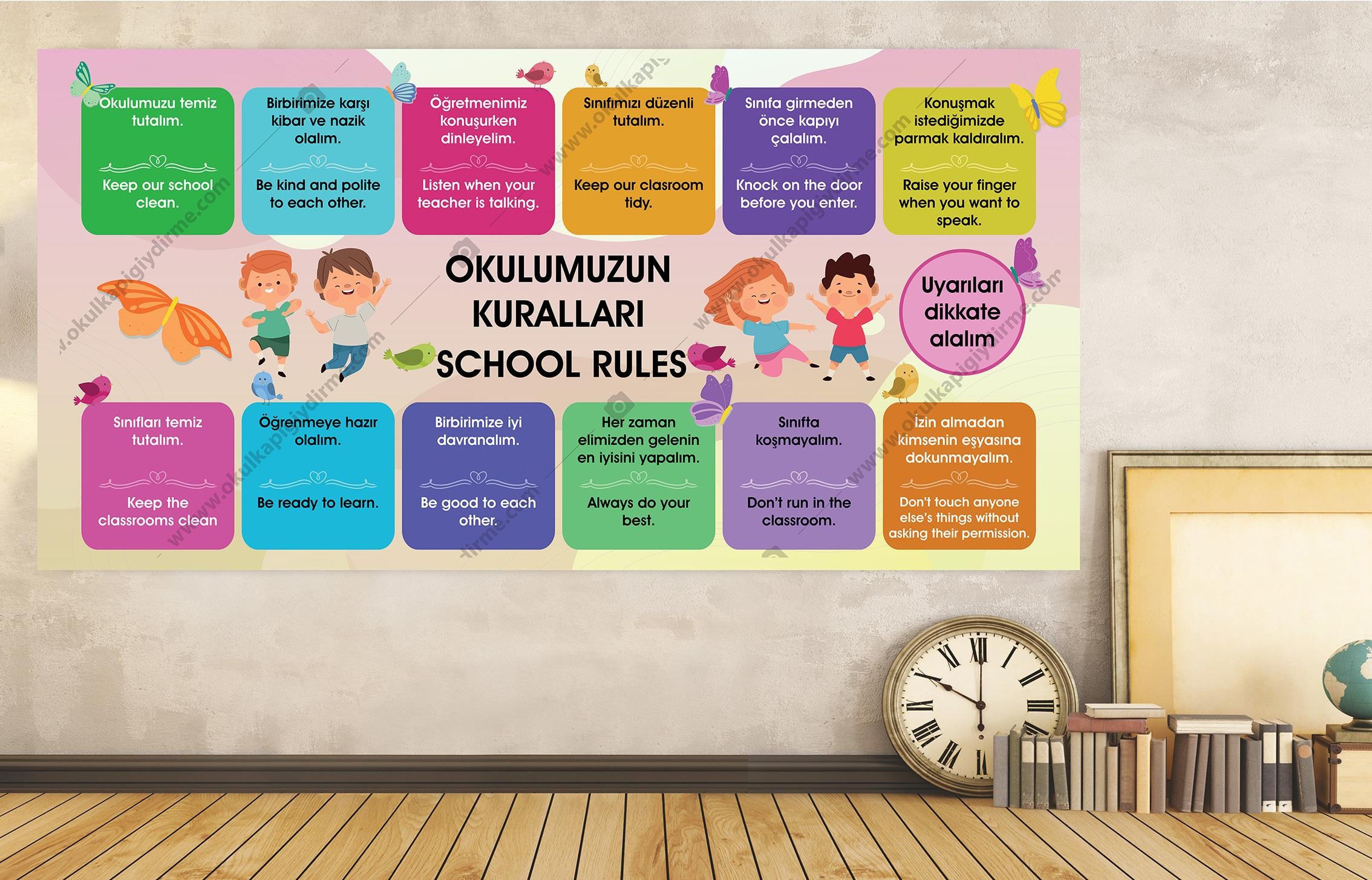 Duvar Giydirme Okulumuzun Kuralları DG DEG 03