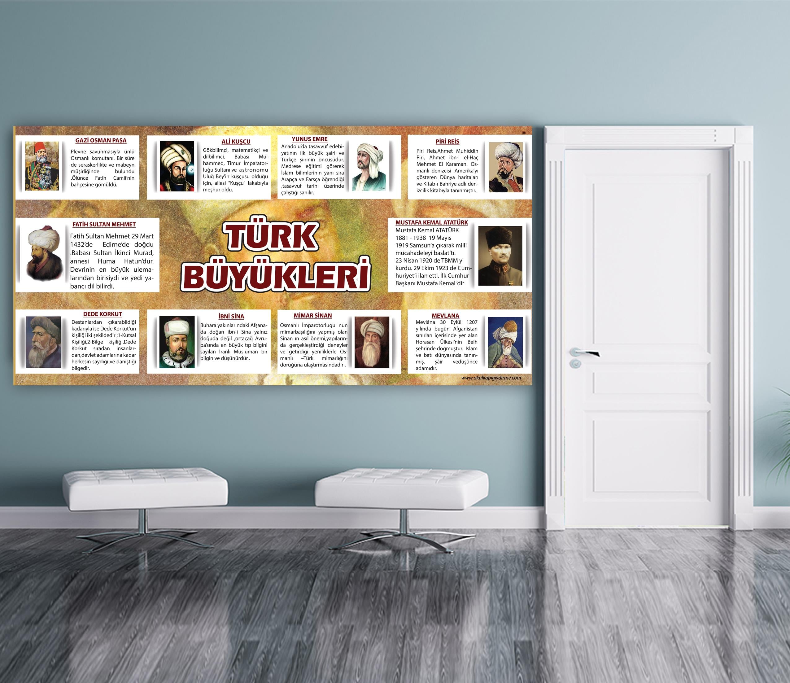 Duvar Giydirme Ünlü Türk Büyükleri DG ÜTB 001