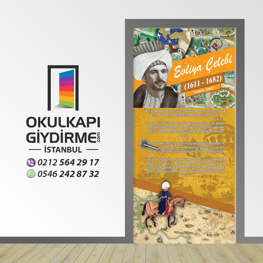 Kapı Giydirme Bilim İnsanları Evliya Çelebi KG Bİ 94
