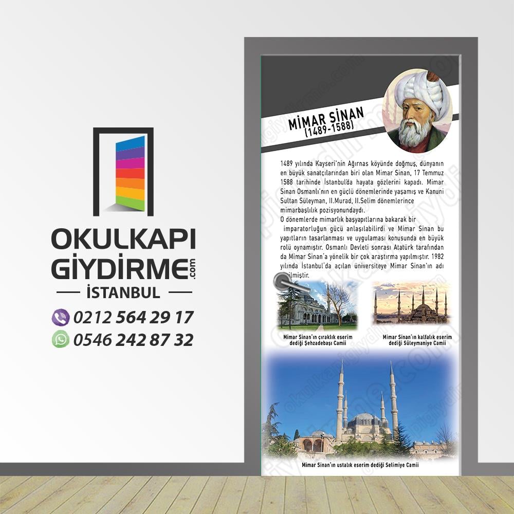 Kapı Giydirme Bilim İnsanları Mimar Sinan KG Bİ 75
