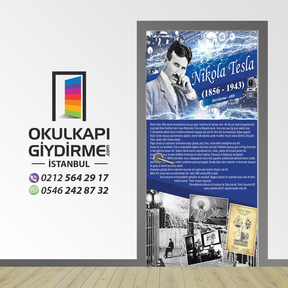Kapı Giydirme Bilim İnsanları Nikola Tesla KG Bİ 91 