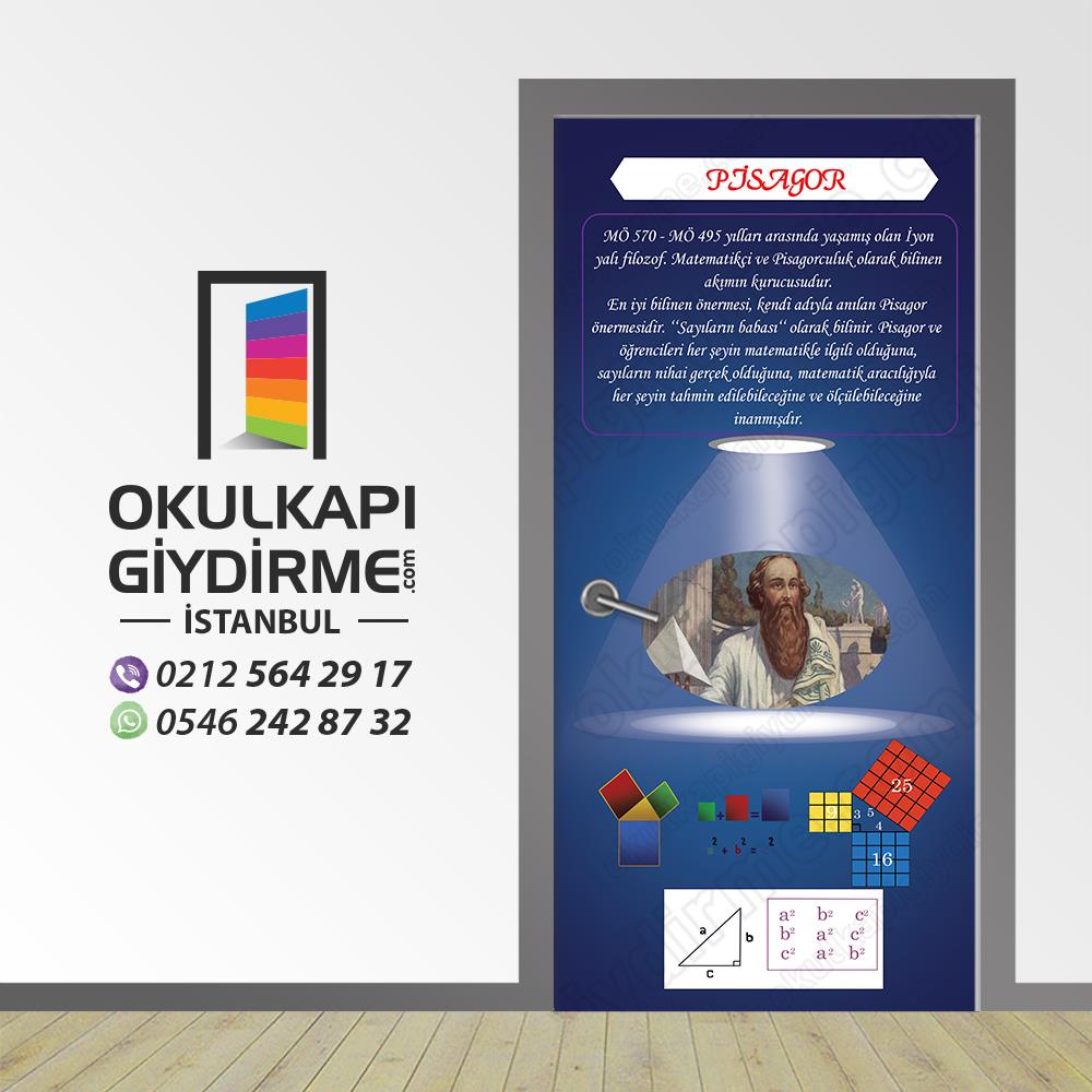 Kapı Giydirme Bilim İnsanları Pisagor KG Bİ 32