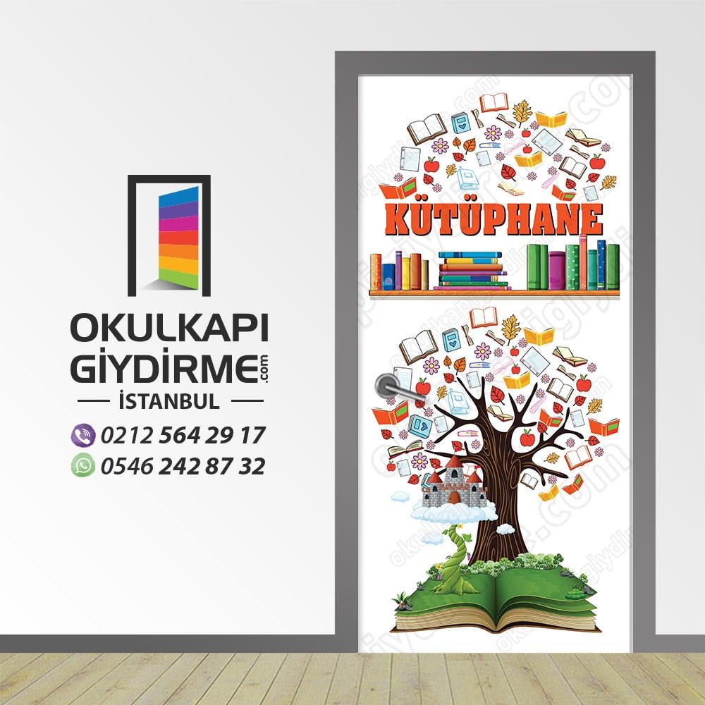 Kapı Giydirme Kütüphane KG KÜ 78