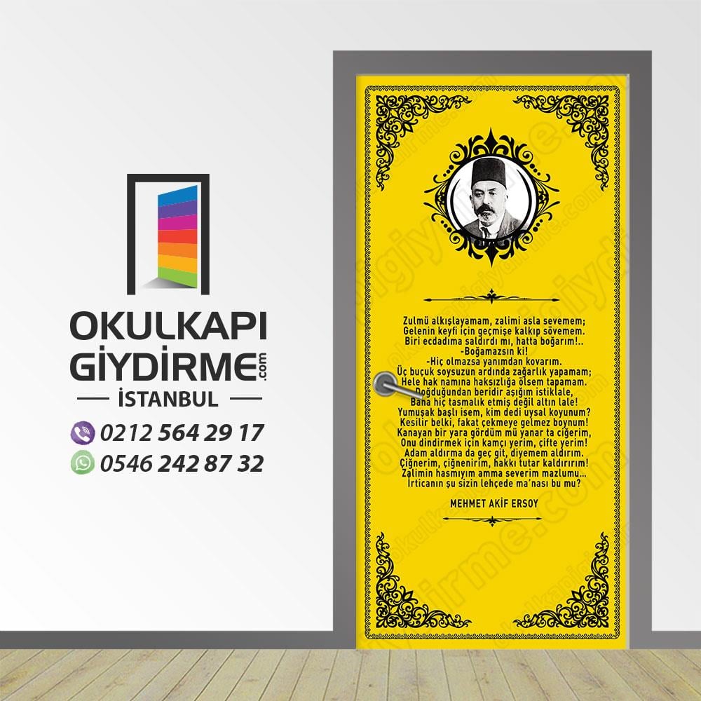 Kapı Giydirme Şairler ve Yazarlar KG Y 43