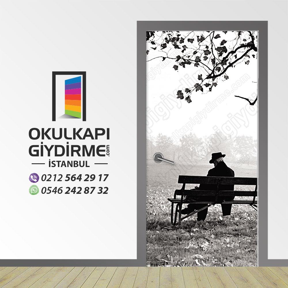 Kapı Giydirme Siyah Beyaz KG SB 15
