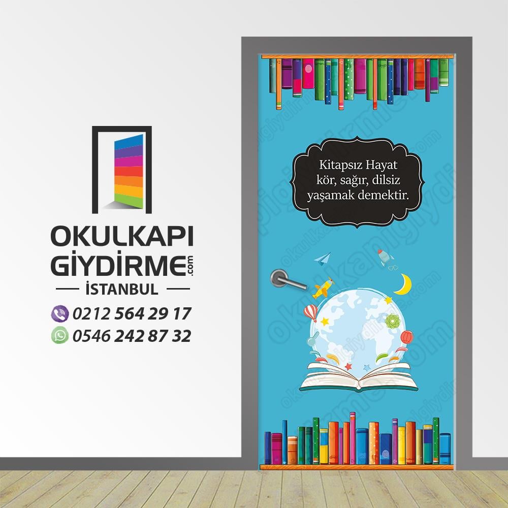 Kütüphane Kapı Giydirme 82