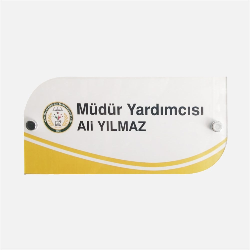 LISE PLEKSI KAPI İSIMLIĞI P KİS 07