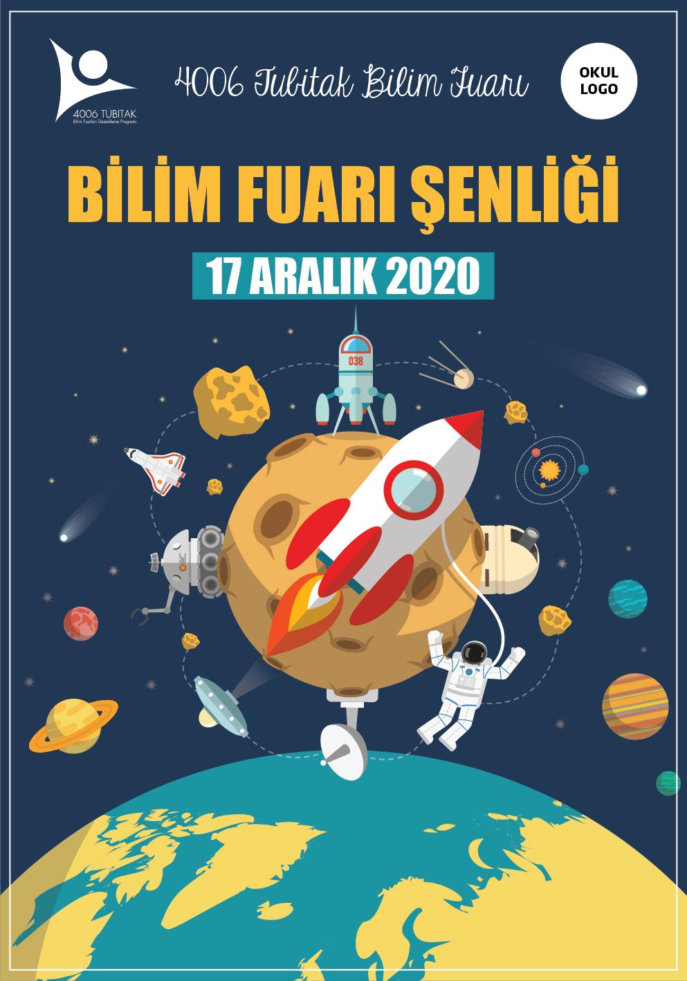 Tübitak Bilim Fuarı Afiş BFA 17
