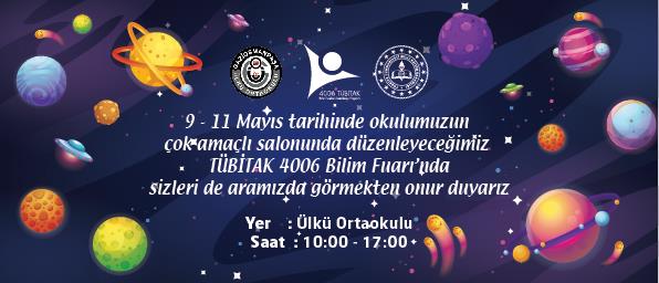 Tübitak Bilim Fuarı Davetiye BFDA 09
