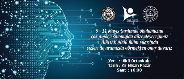 Tübitak Bilim Fuarı Davetiye BFDA 10