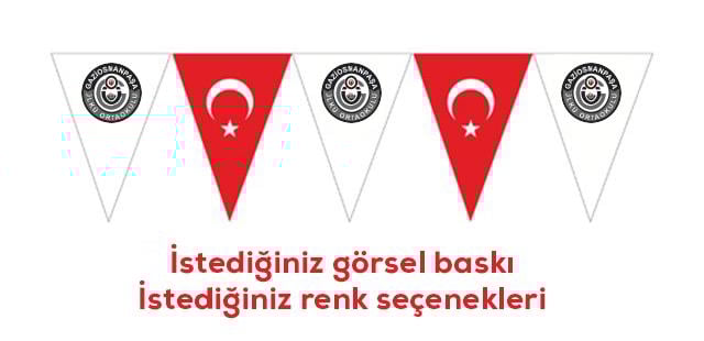 Tübitak Bilim Fuarı Üçgen Bayrak BFÜB 02