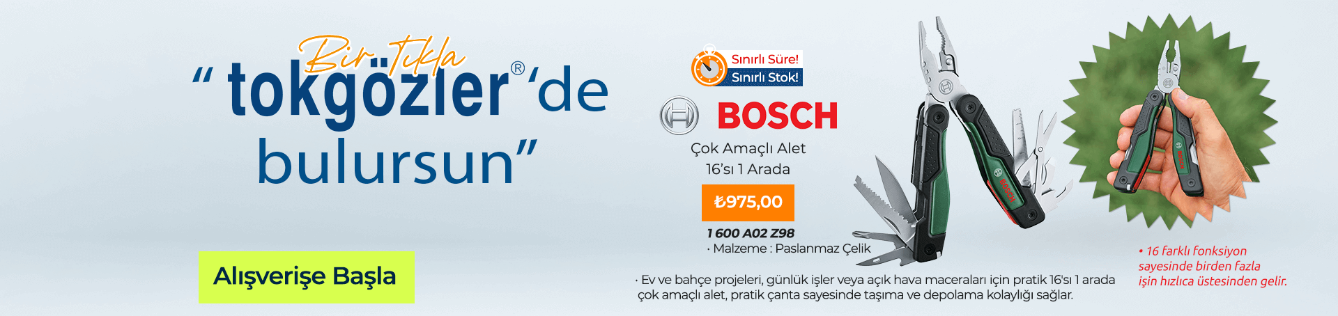 B1000472 - 29.06.2025 - Bosch Çok Amaçlı Alet 16