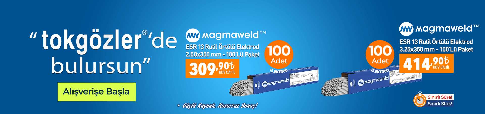 B1000600 - 19.08.2026 - Magmaweld ESR 13 Elektrod Çeşitleri