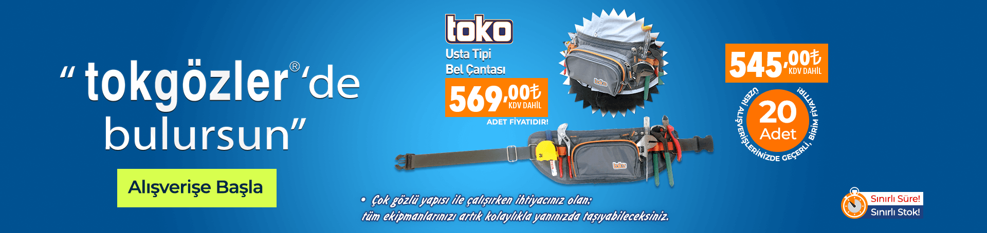 B1000610 - 23.09.2026 - Toko Usta Tipi Bel Çantası
