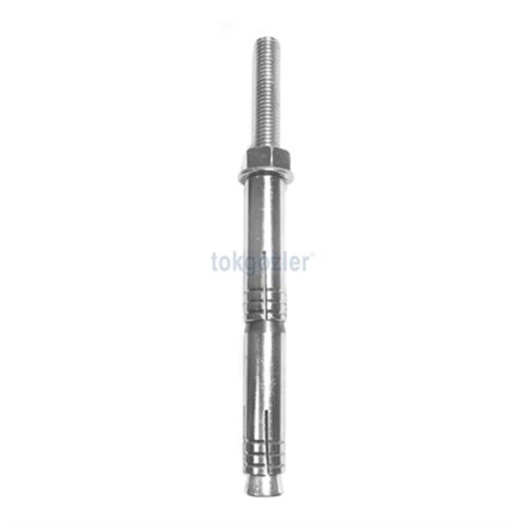 12x190 mm Borulu Çekmeli Metal Dübel - Yerli