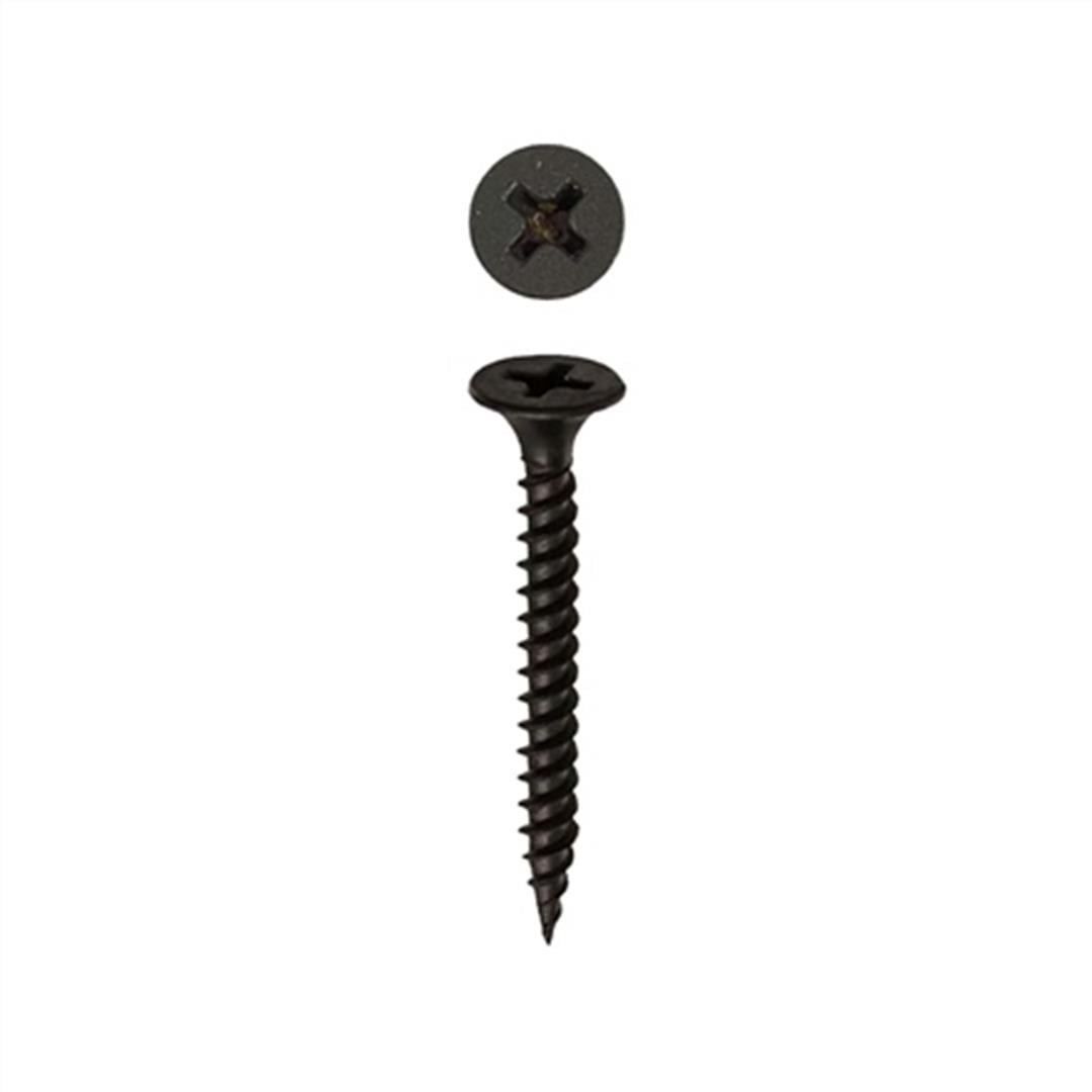 3.5x45 Borazan Başlı Sivri Uçlu Seyrek Dişli Alçıpan Vidası Siyah