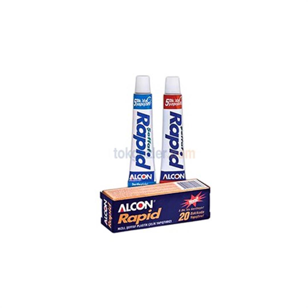 Alcon Rapid Plastik Çelik 5 Dk. Şeffaf Hızlı Yapıştırıcı 16 gr. M-2212