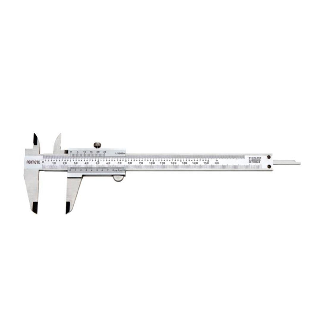 Asimeto 0-150 mm x 0,02 Düz Tip Mekanik Kumpas AS-341-06-4