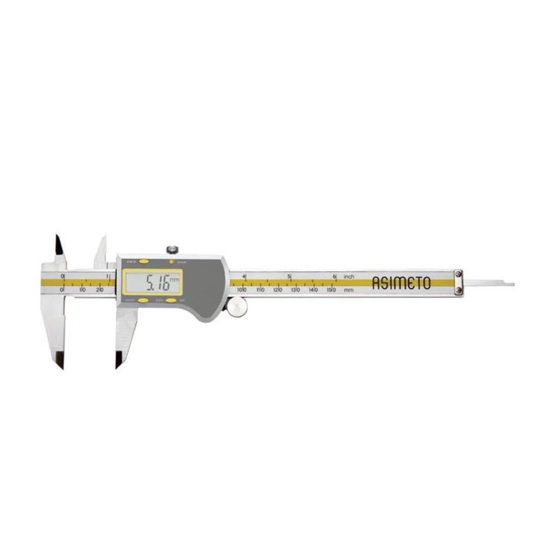 Asimeto 0-200 mm x 0,01 mm ABS Tip Dijital Kumpas AS-307-58-0