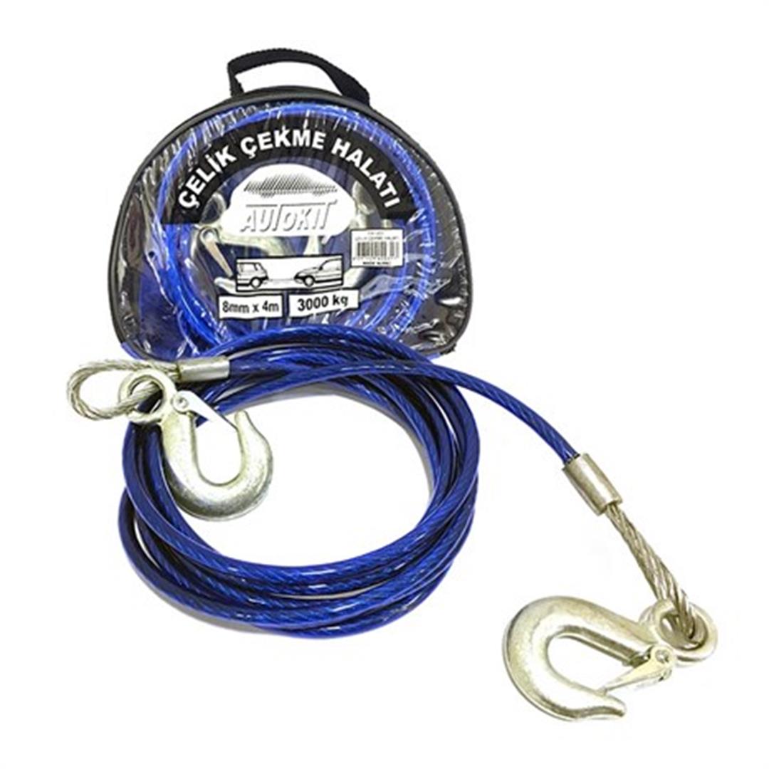 Autokit FA1-031 Çelik Çekme Halatı 3 Ton