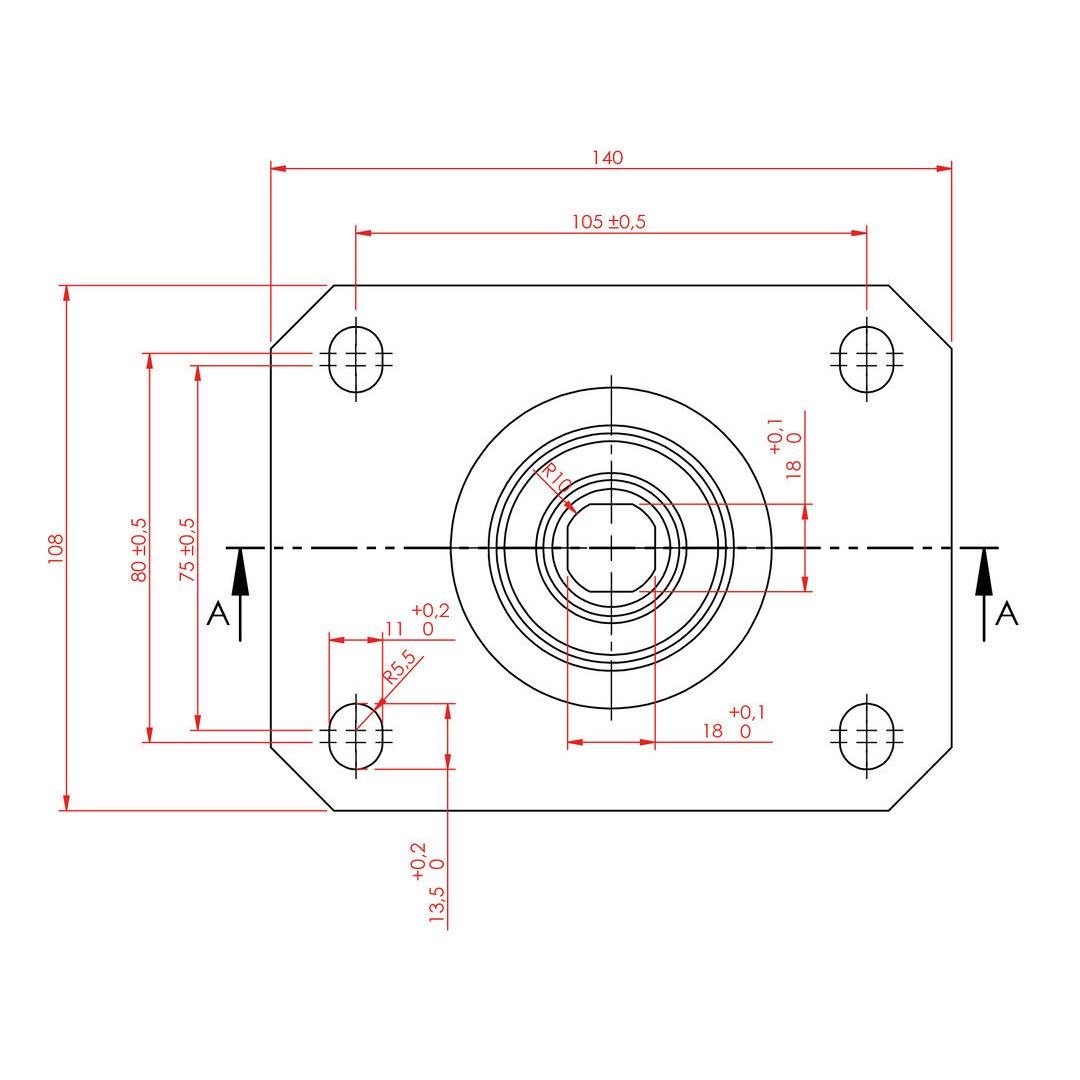Kama K4102 DOR 150 Oynak Tablalı Poliüretan Kaplı Rulmanlı Ağır Sanayi Tekeri 150 mm Çaplı (6 mm Tablalı)