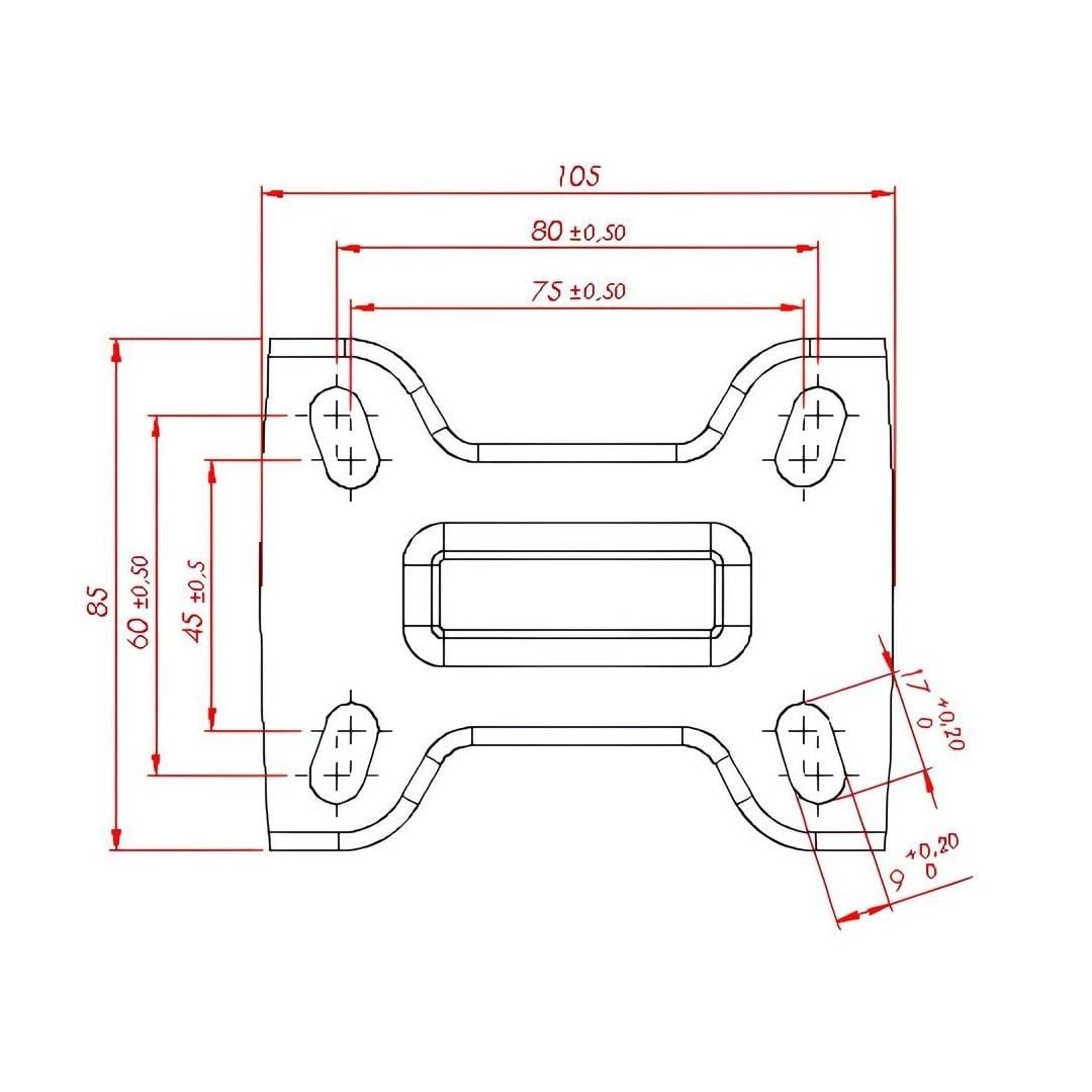Kama K3307 SLP 125 Sabit Tablalı Orta Sanayi Tekeri 125 mm Çaplı