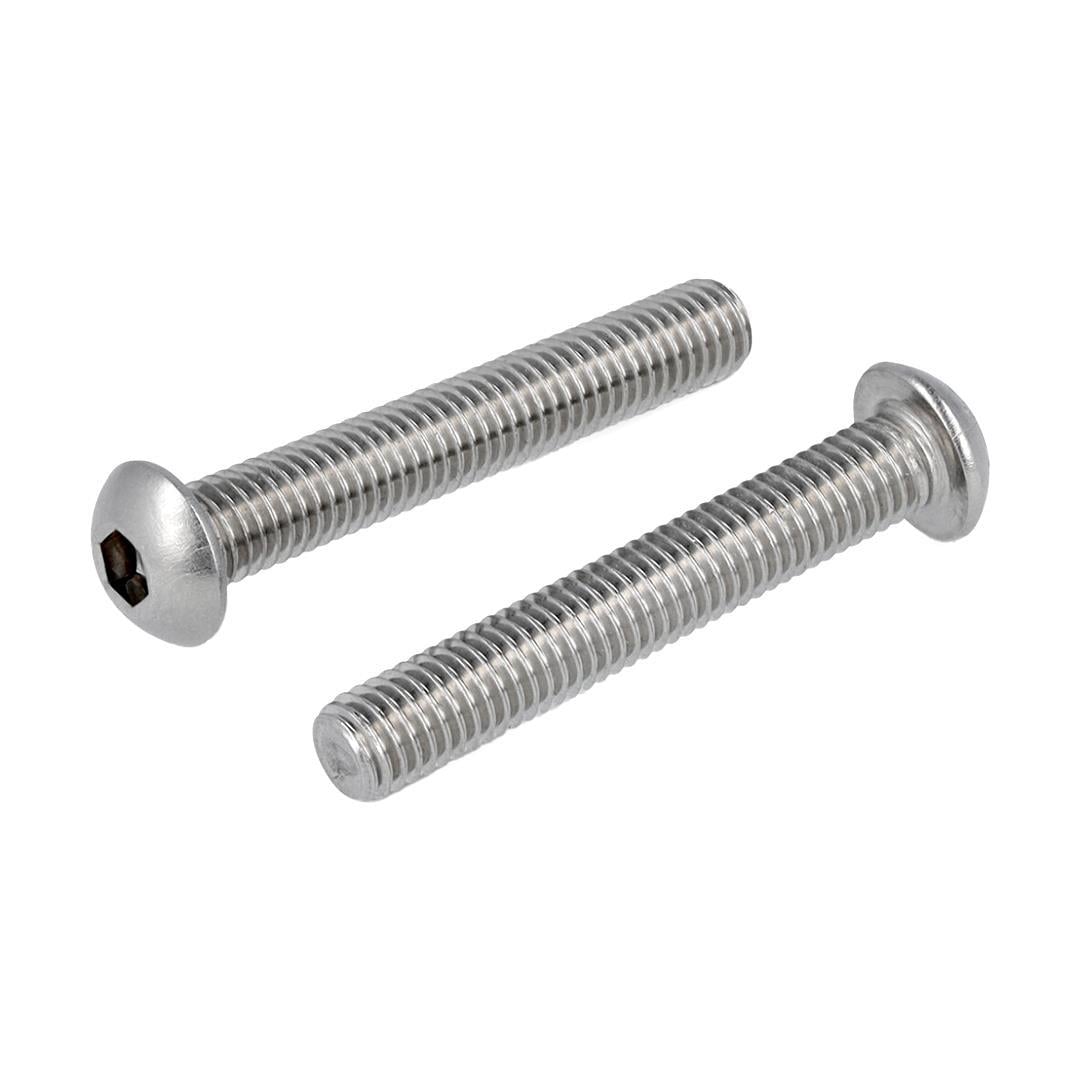 M3x16 DIN 7380 Bombe Başlı İmbus Cıvata Beyaz