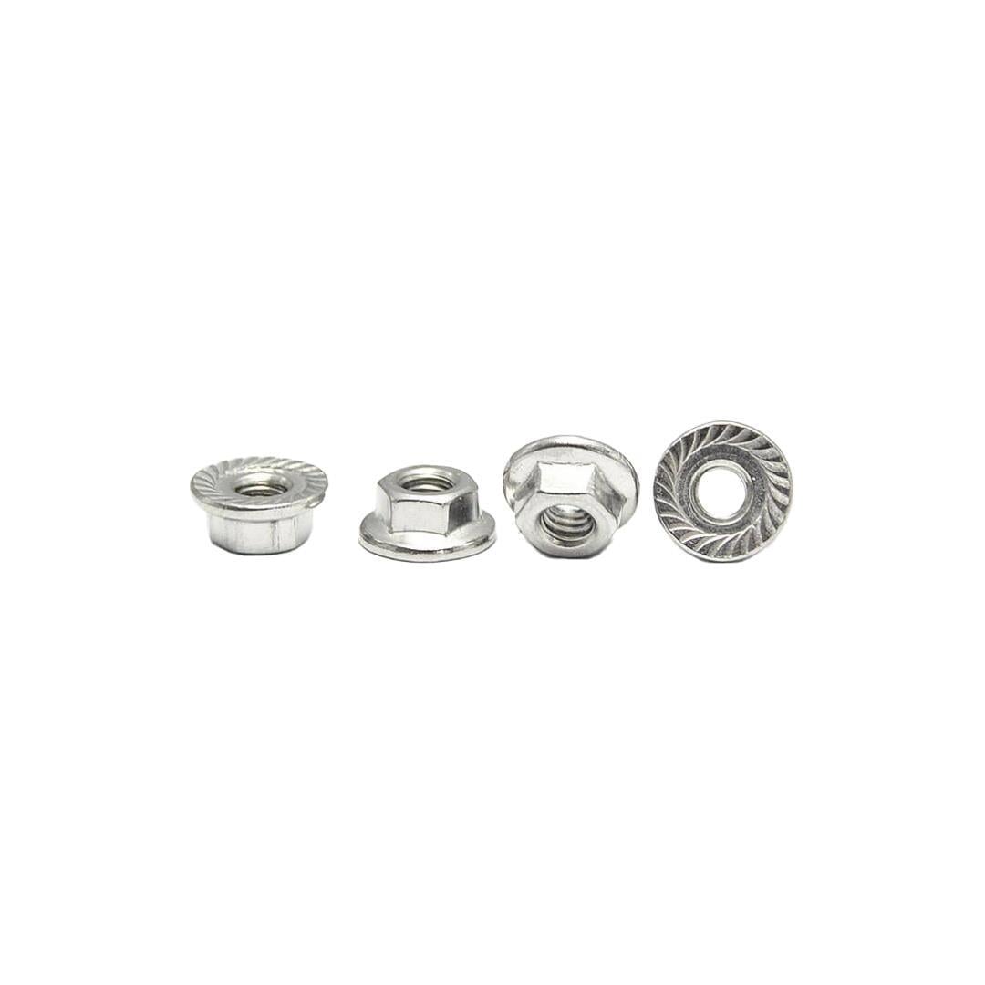 M10 A2 Paslanmaz Inox Altıköşe Flanşlı Somun DIN 6923
