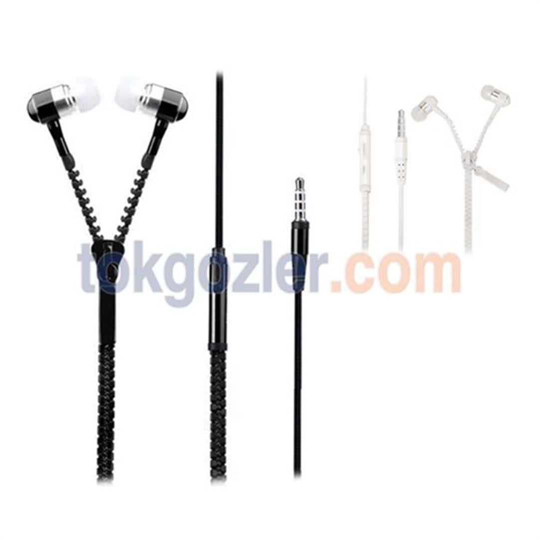 Bewell BK-2370 Mikrofonlu Fermuarlı Kulak İçi Kulaklık
