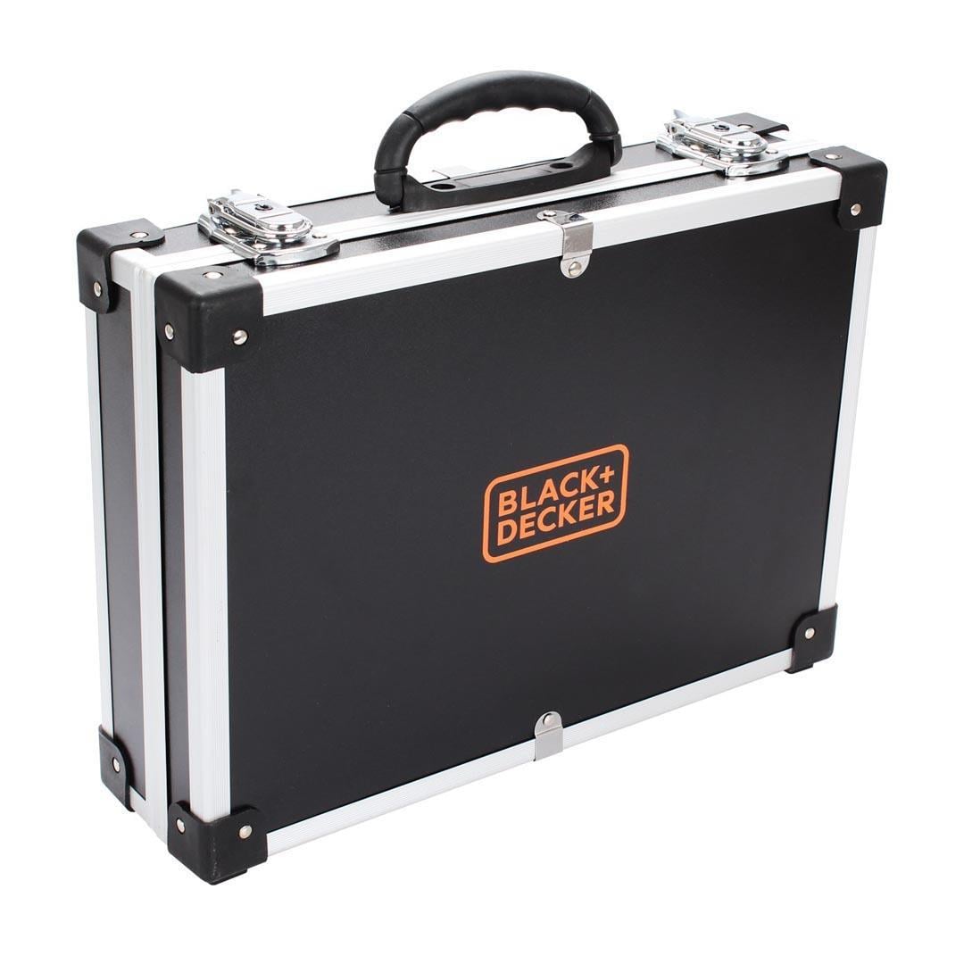 Black+Decker BDCDD12BAFC-QW 10.8V 1.5Ah Li-ion Çift Akülü Darbesiz Matkap Vidalama ve 100 Parça Aksesuar Seti - Taşıma Çantalı