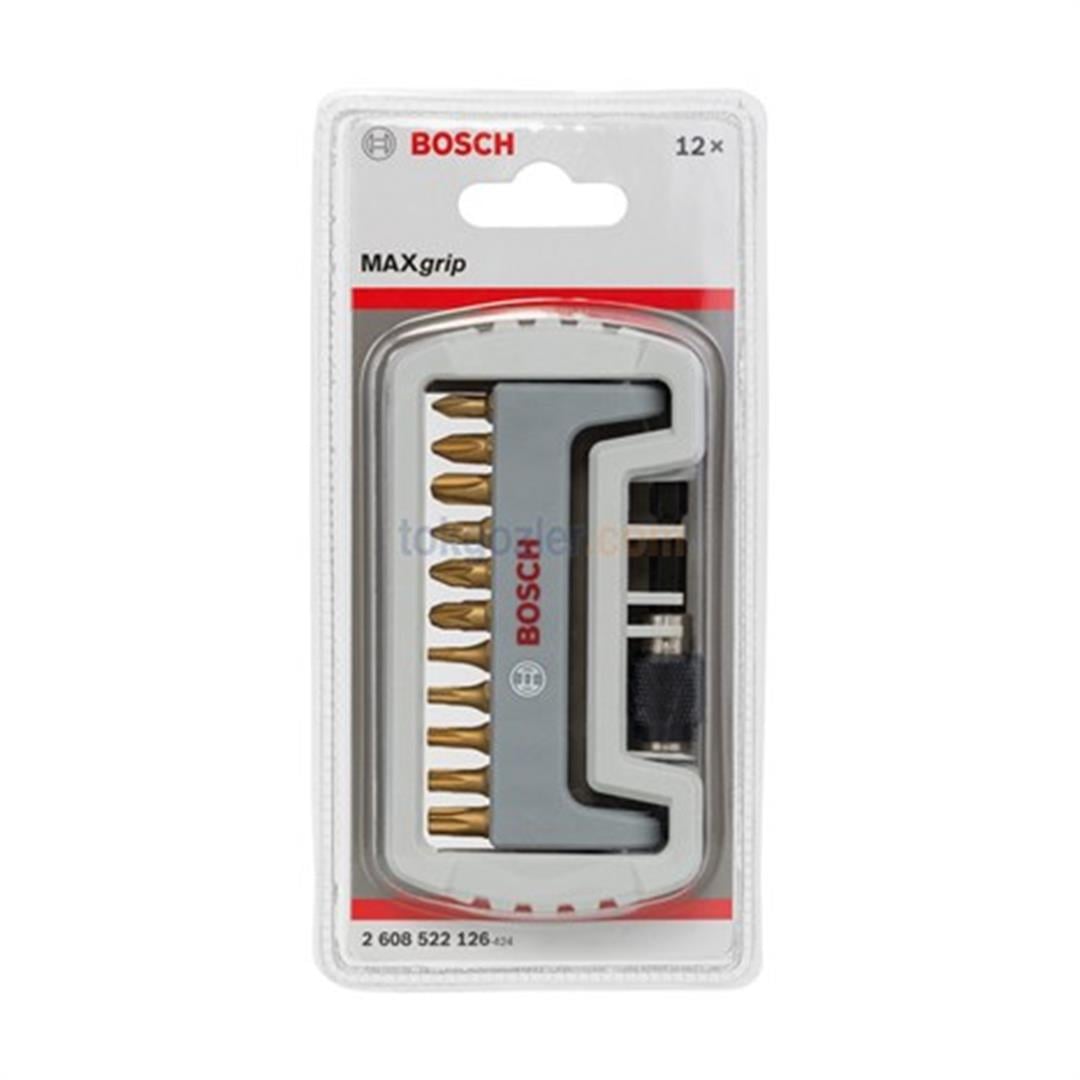 Bosch 11+1 Parça MaxGrip Vidalama Ucu Seti Uç Tutucu Dahil