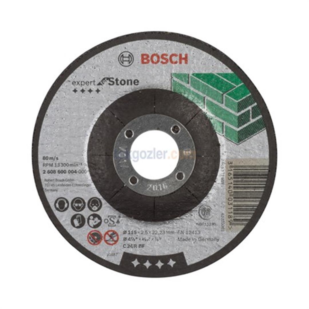 Bosch 115x2.5 mm Expert for Stone - Taş İçin Bombeli Kesme Diski