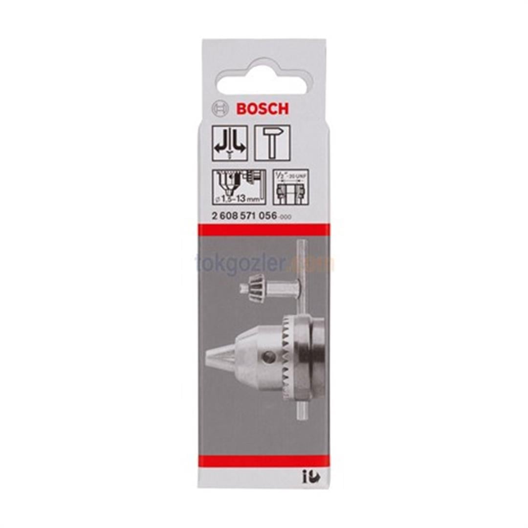 Bosch 1/2-20 - 1.5-13 mm Anahtarlı Mandren