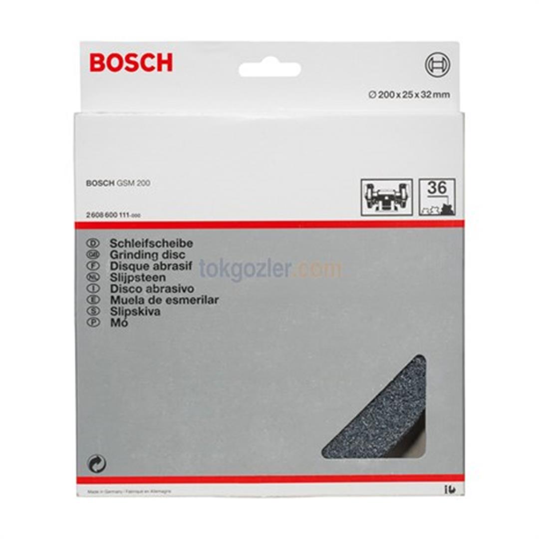 Bosch 200x25x32 mm 36 K GSM 200/D Taşlama Motoru İçin Zımpara Diski