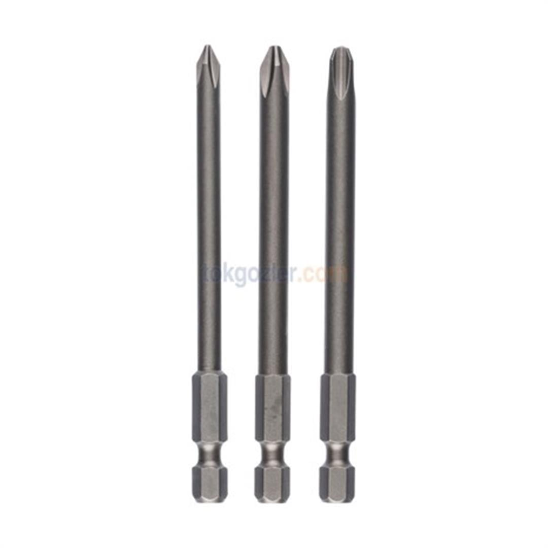 Bosch 3 Parça ExtraHard Ekstra Sert Vidalama Ucu PH1/2/3x152 mm