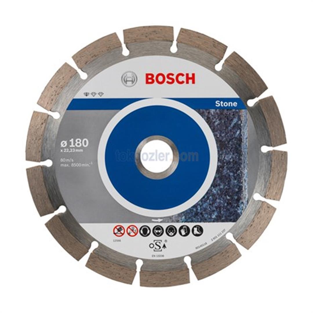 Bosch 9+1 Standard for Stone - Taş İçin Elmas Kesme Diski 180 mm